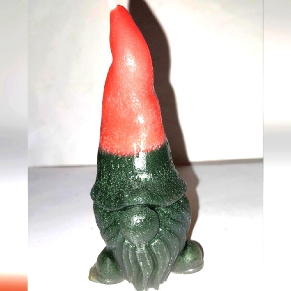 Hand crafted limited edition gnome holiday candle